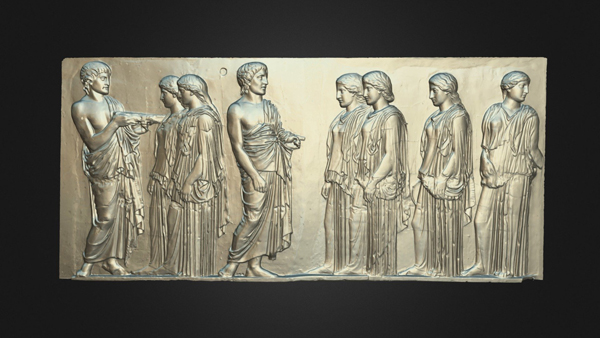 Parthenon Frieze East Frieze, Section VII Model View